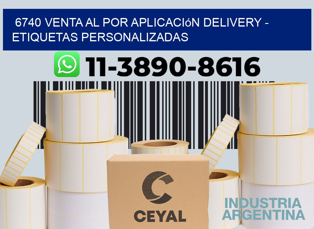 6740 Venta al Por Aplicación delivery - Etiquetas Personalizadas