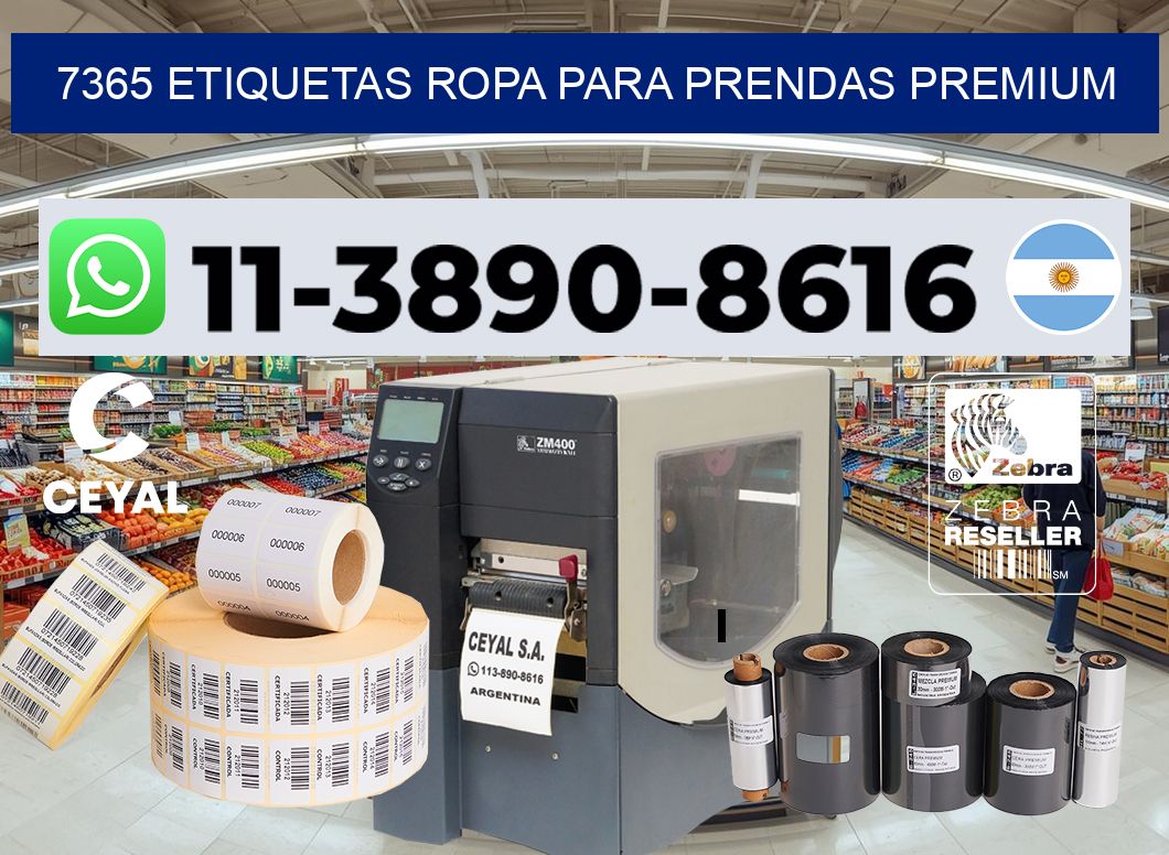 7365 Etiquetas ropa para prendas premium
