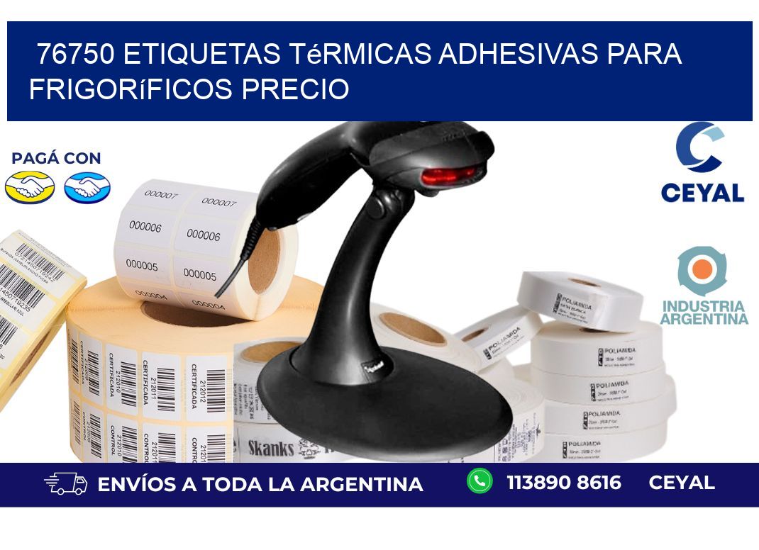 76750 etiquetas térmicas adhesivas para frigoríficos precio