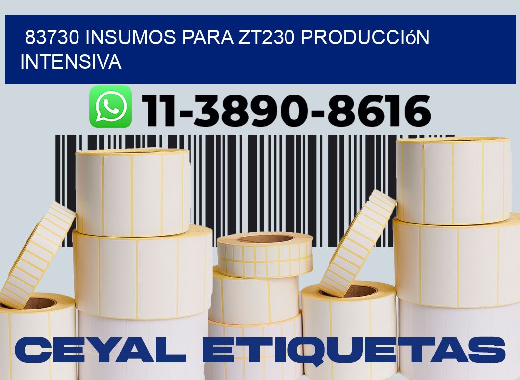 83730 insumos para zt230 producción intensiva