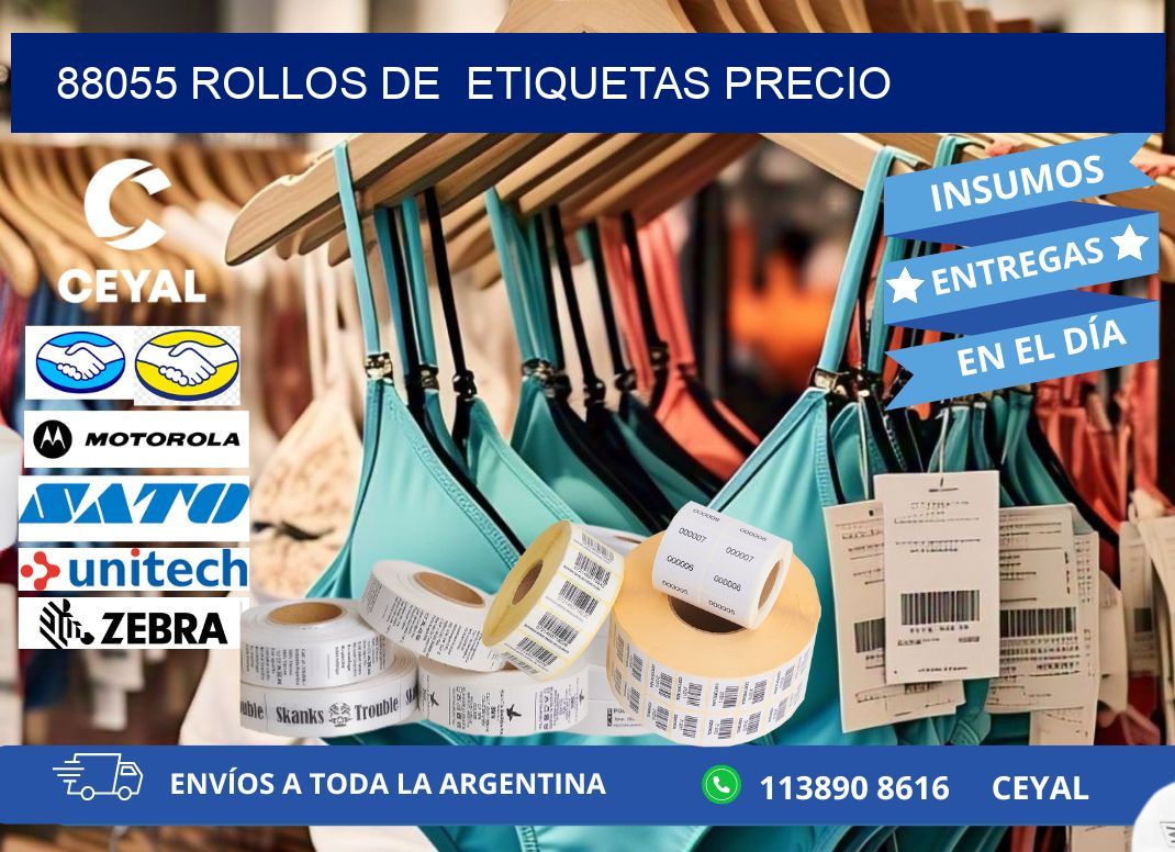 88055 rollos de etiquetas precio
