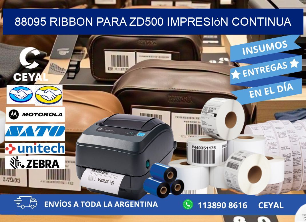 88095 ribbon para zd500 impresión continua
