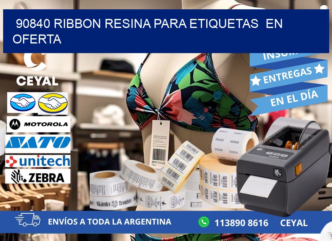 90840 ribbon resina para etiquetas  en oferta
