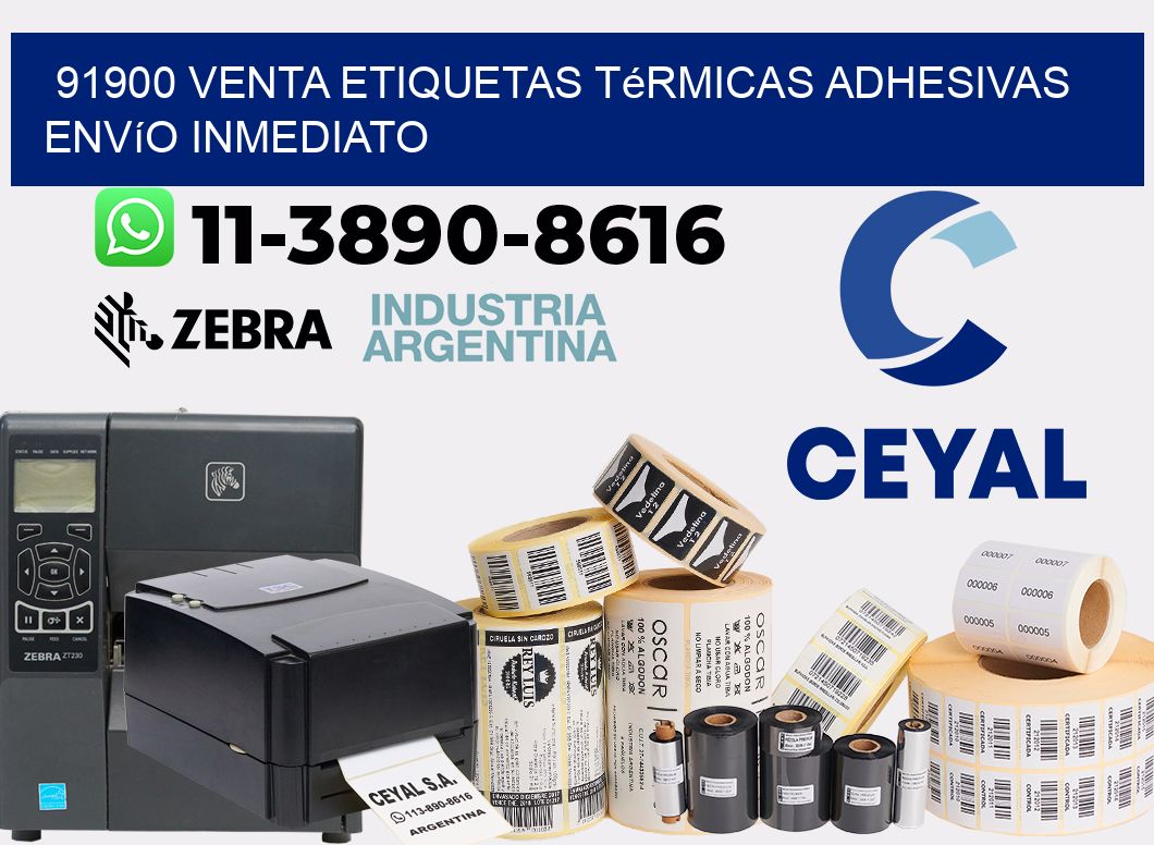 91900 venta etiquetas térmicas adhesivas envío inmediato
