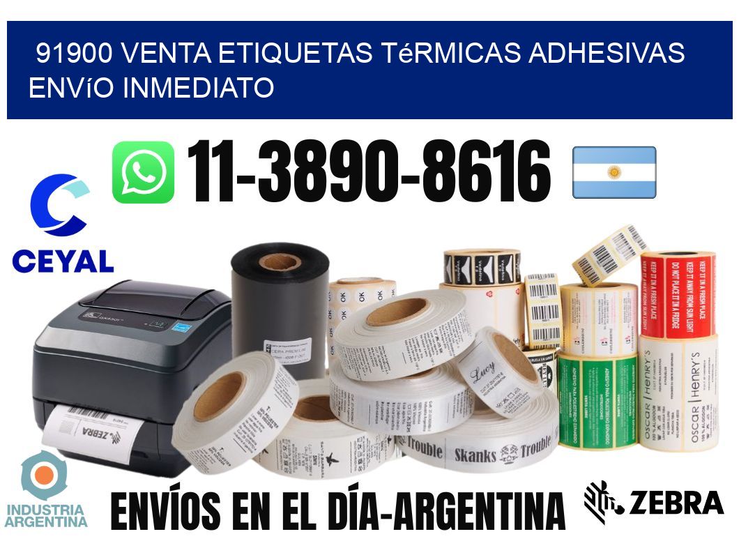 91900 venta etiquetas térmicas adhesivas envío inmediato