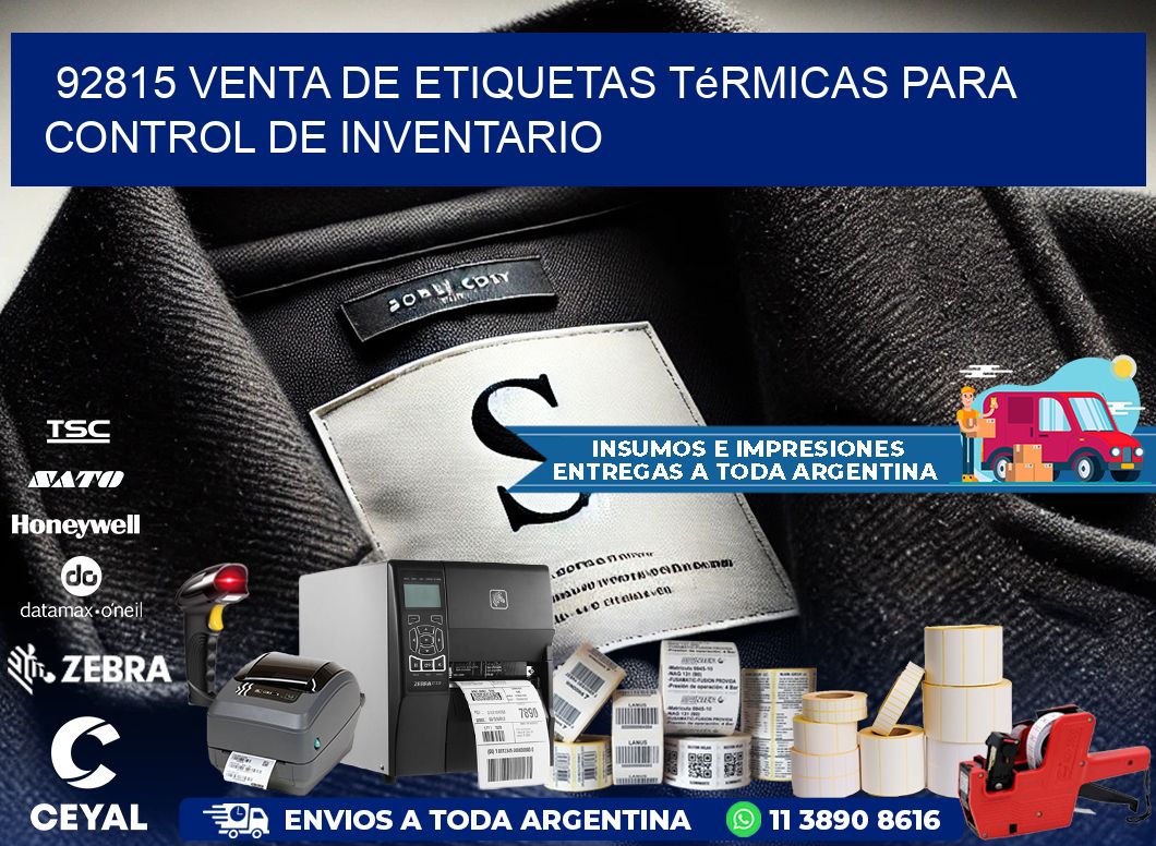 92815 venta de etiquetas térmicas para control de inventario