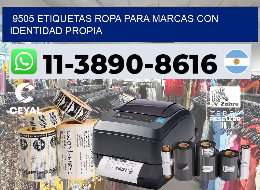 9505 Etiquetas ropa para marcas con identidad propia
