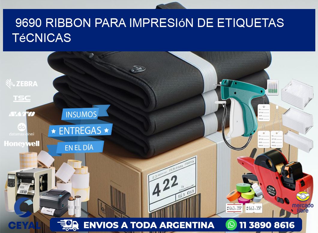 9690 ribbon para impresión de etiquetas técnicas
