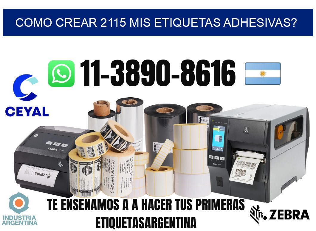 como crear 2115 mis etiquetas adhesivas?