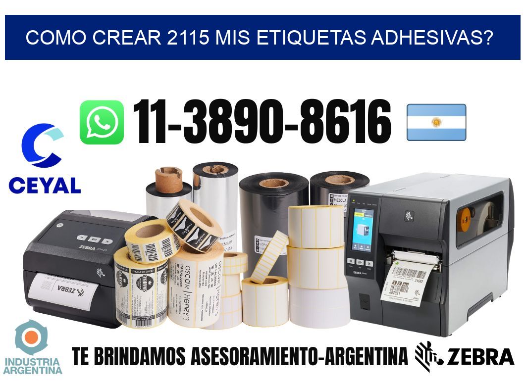 como crear 2115 mis etiquetas adhesivas?