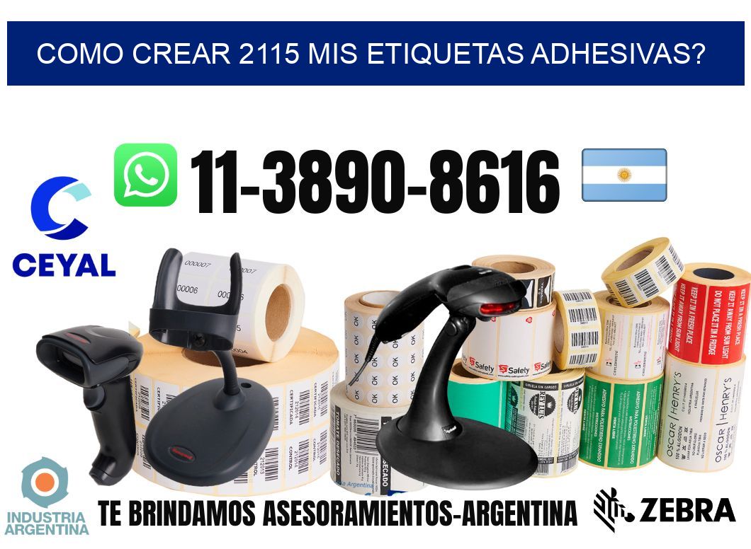 como crear 2115 mis etiquetas adhesivas?