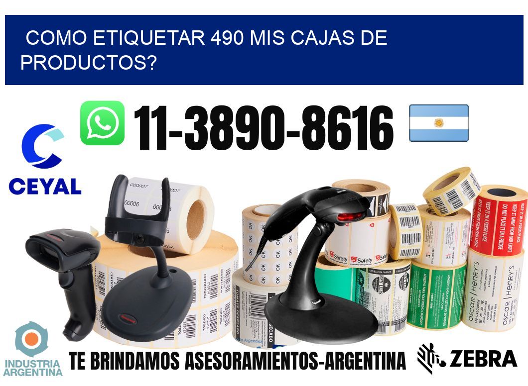 como etiquetar 490 mis cajas de productos?