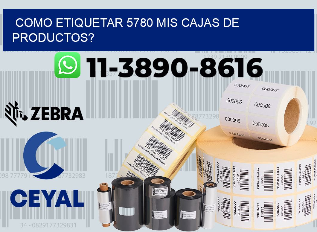 como etiquetar 5780 mis cajas de productos?