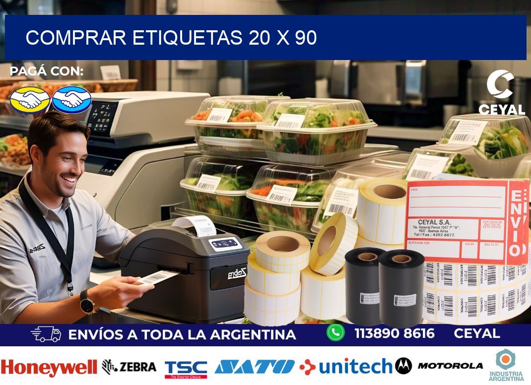 comprar etiquetas 20 x 90