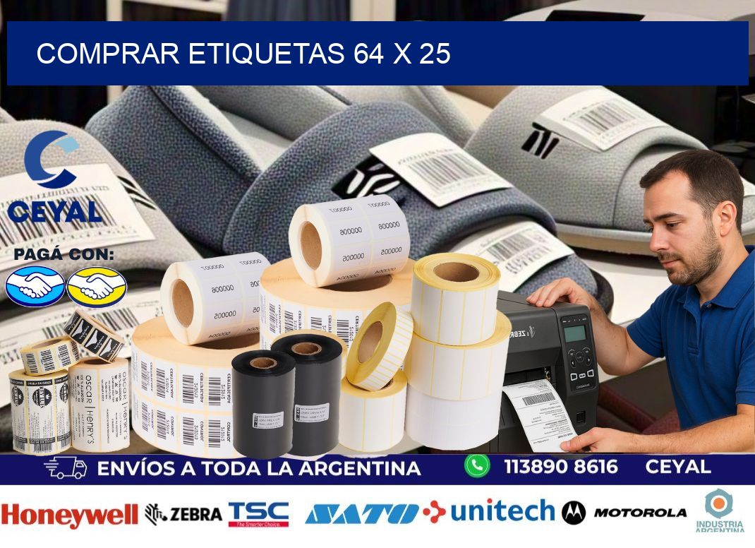 comprar etiquetas 64 x 25