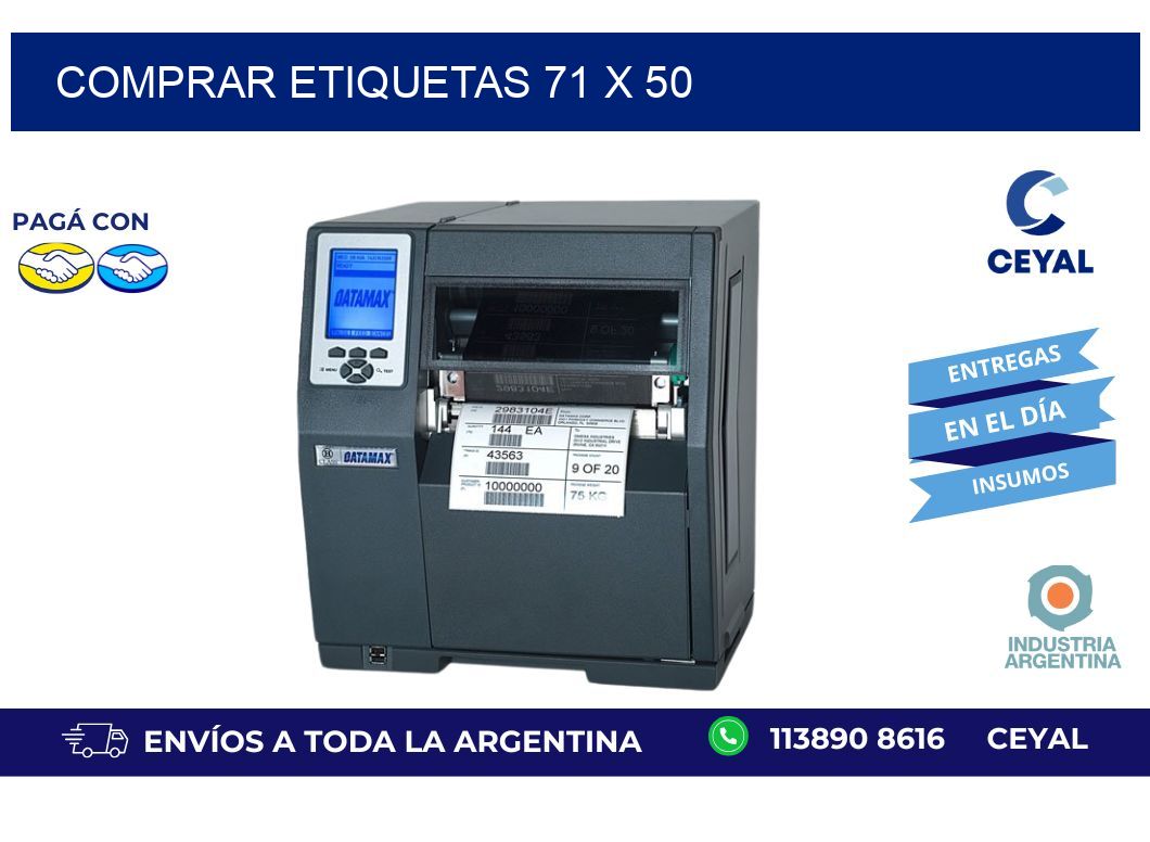 comprar etiquetas 71 x 50