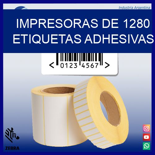 impresoras de 1280 etiquetas adhesivas