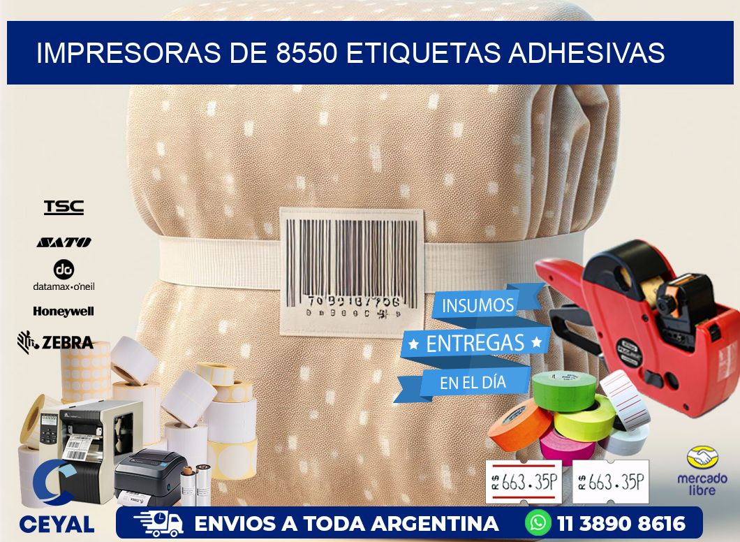 impresoras de 8550 etiquetas adhesivas