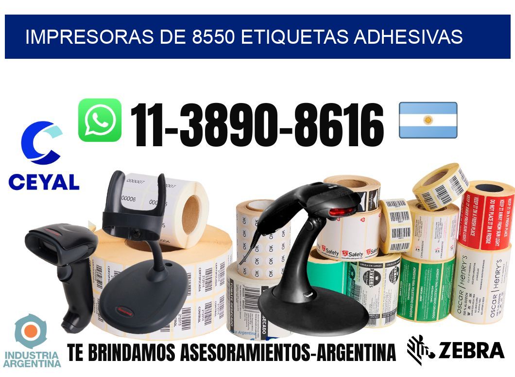 impresoras de 8550 etiquetas adhesivas