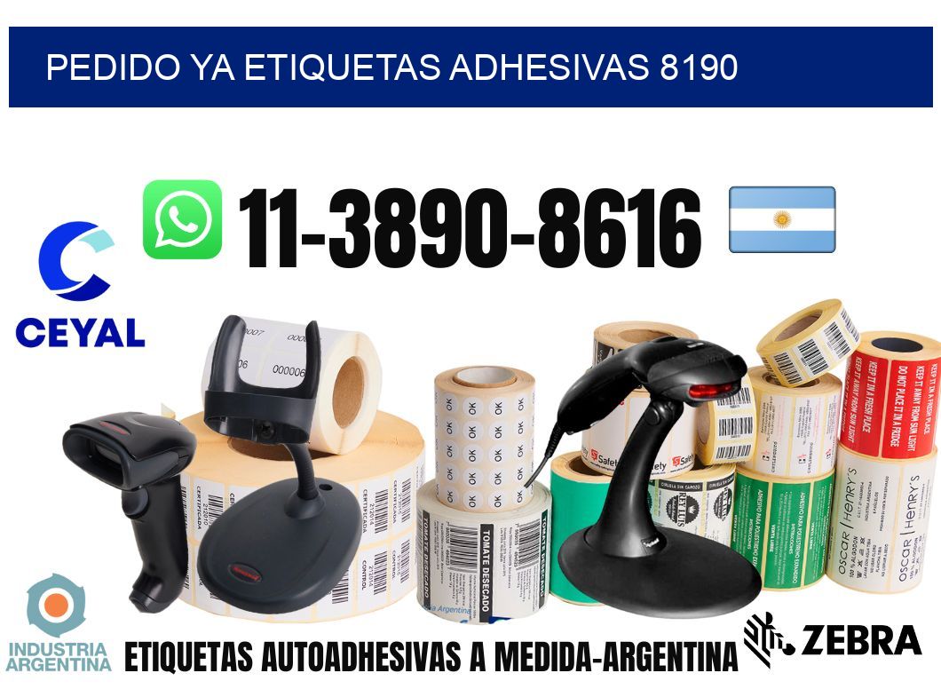pedido ya etiquetas adhesivas 8190
