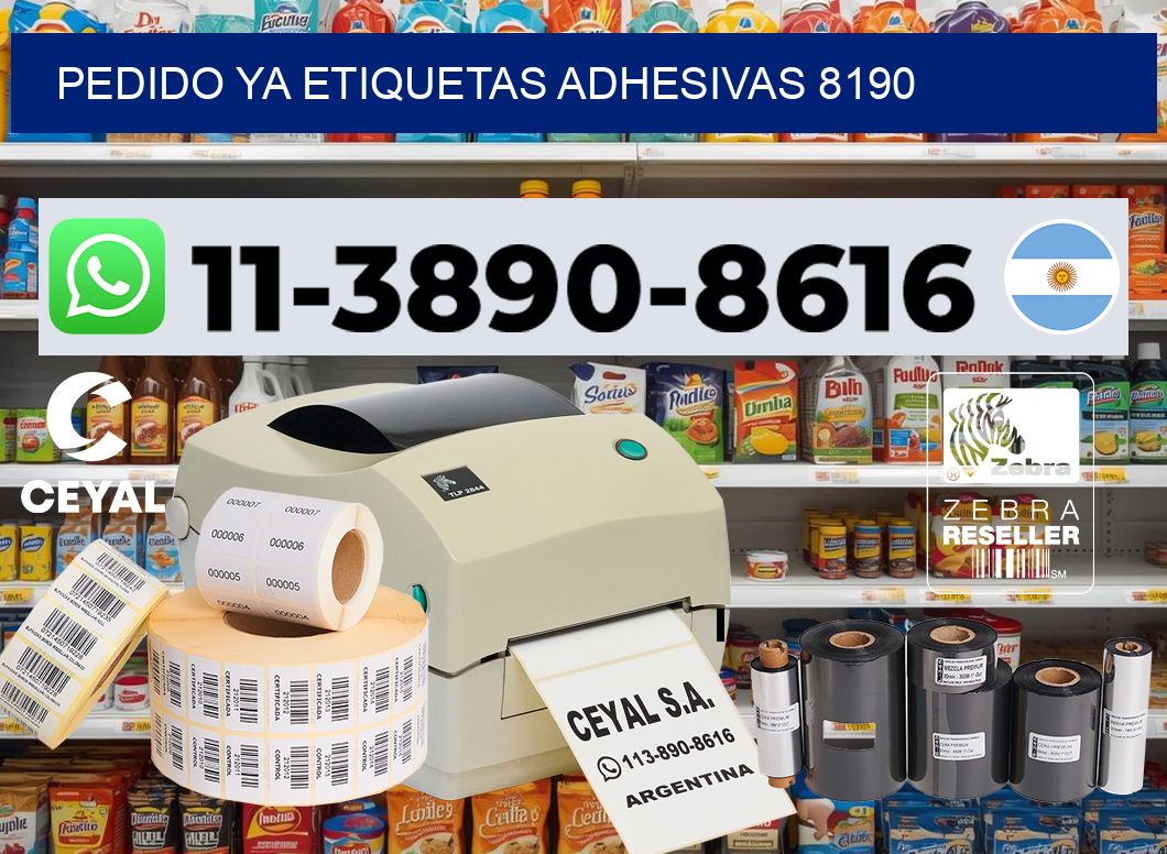 pedido ya etiquetas adhesivas 8190