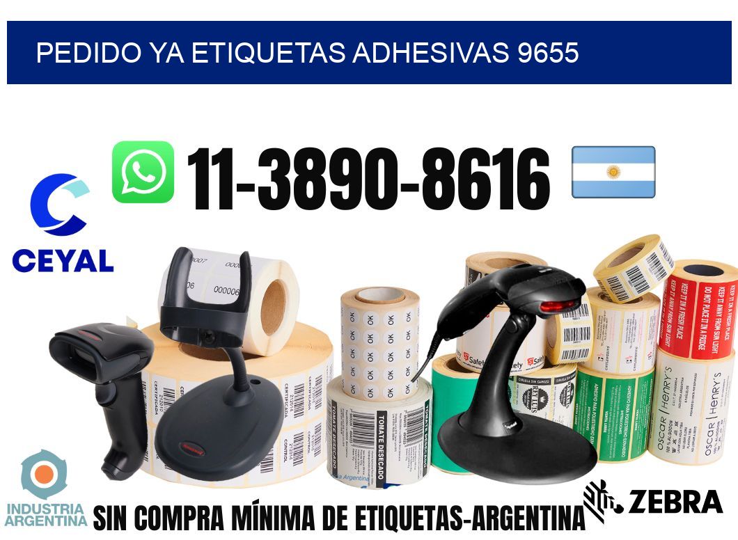 pedido ya etiquetas adhesivas 9655