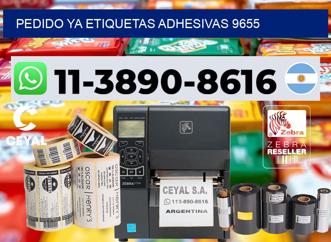 pedido ya etiquetas adhesivas 9655