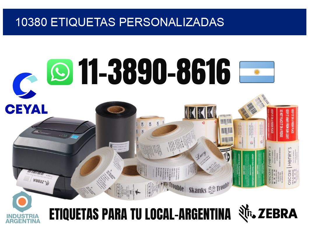 10380 etiquetas personalizadas