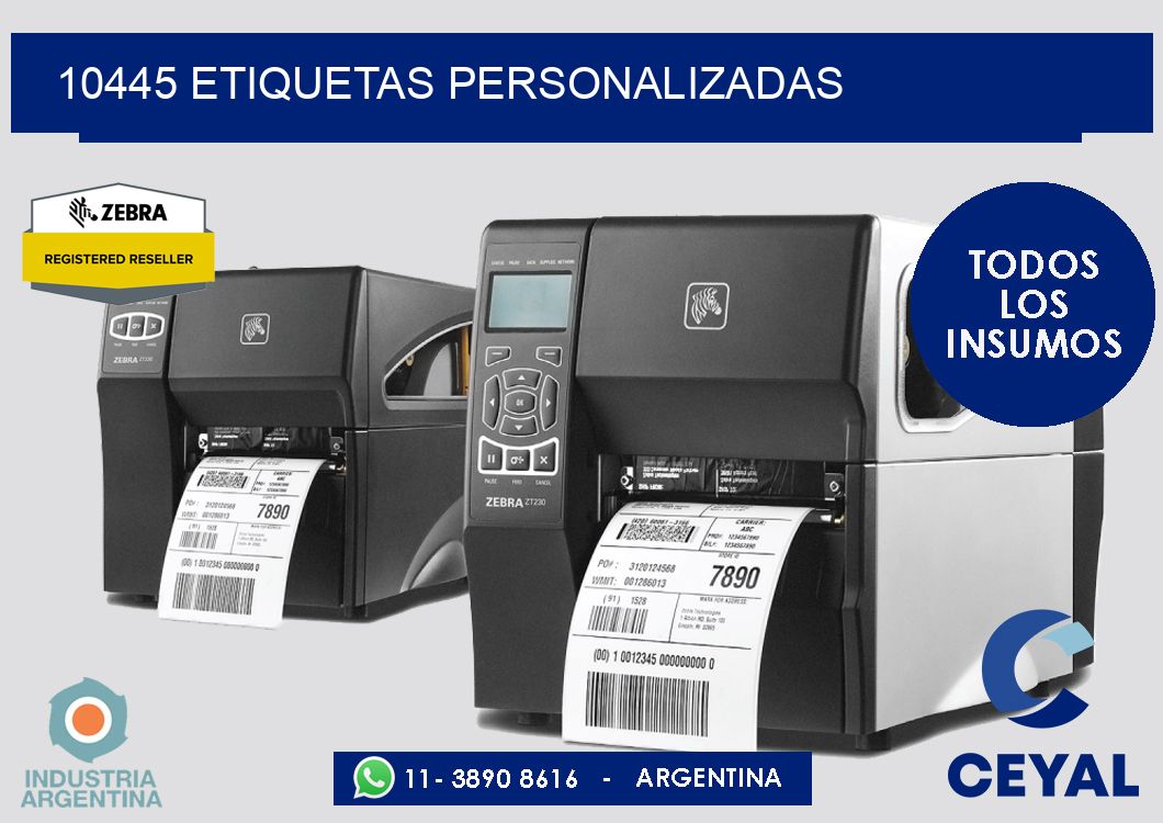 10445 etiquetas personalizadas