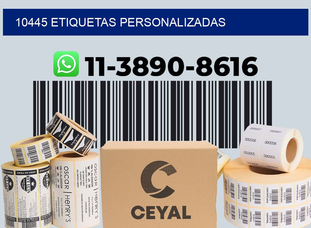 10445 etiquetas personalizadas