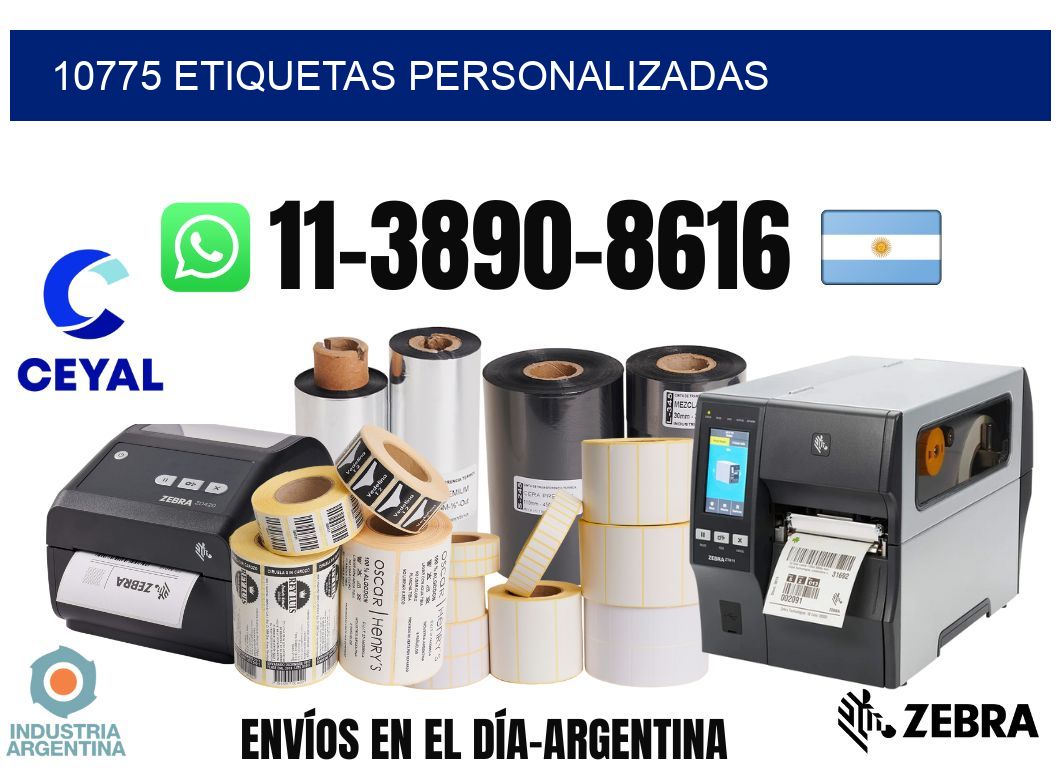 10775 etiquetas personalizadas