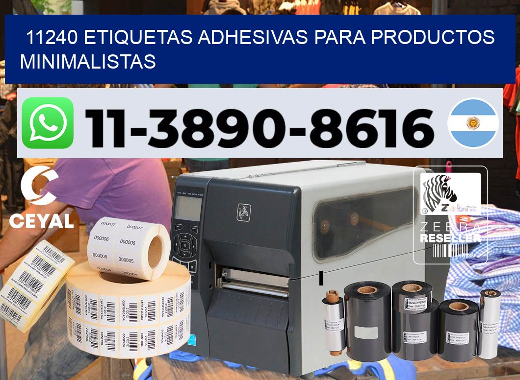 11240 Etiquetas adhesivas para productos minimalistas