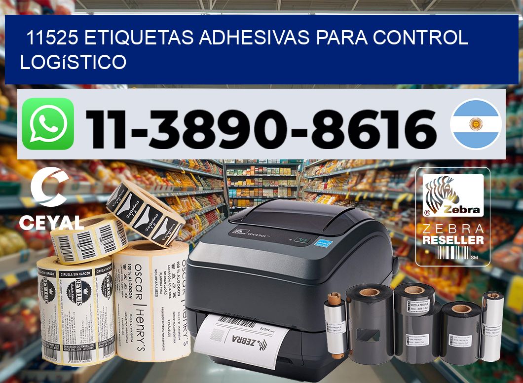 11525 Etiquetas adhesivas para control logístico