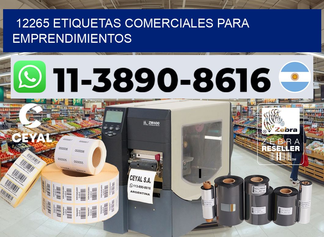 12265 Etiquetas comerciales para emprendimientos