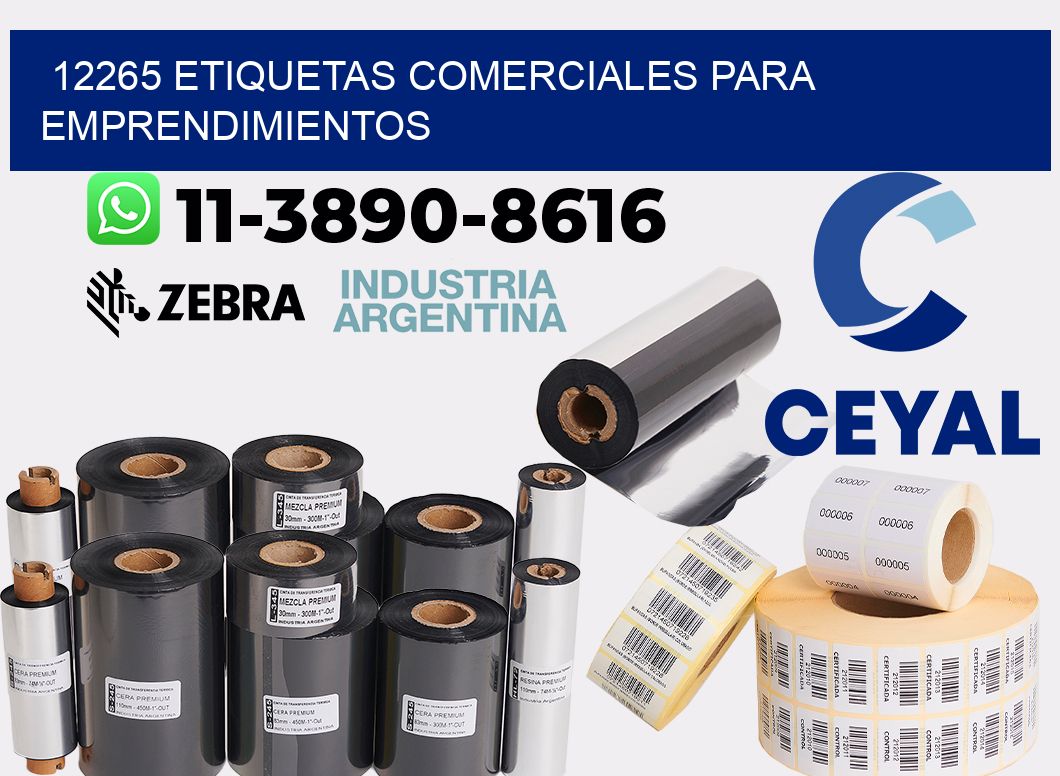 12265 Etiquetas comerciales para emprendimientos