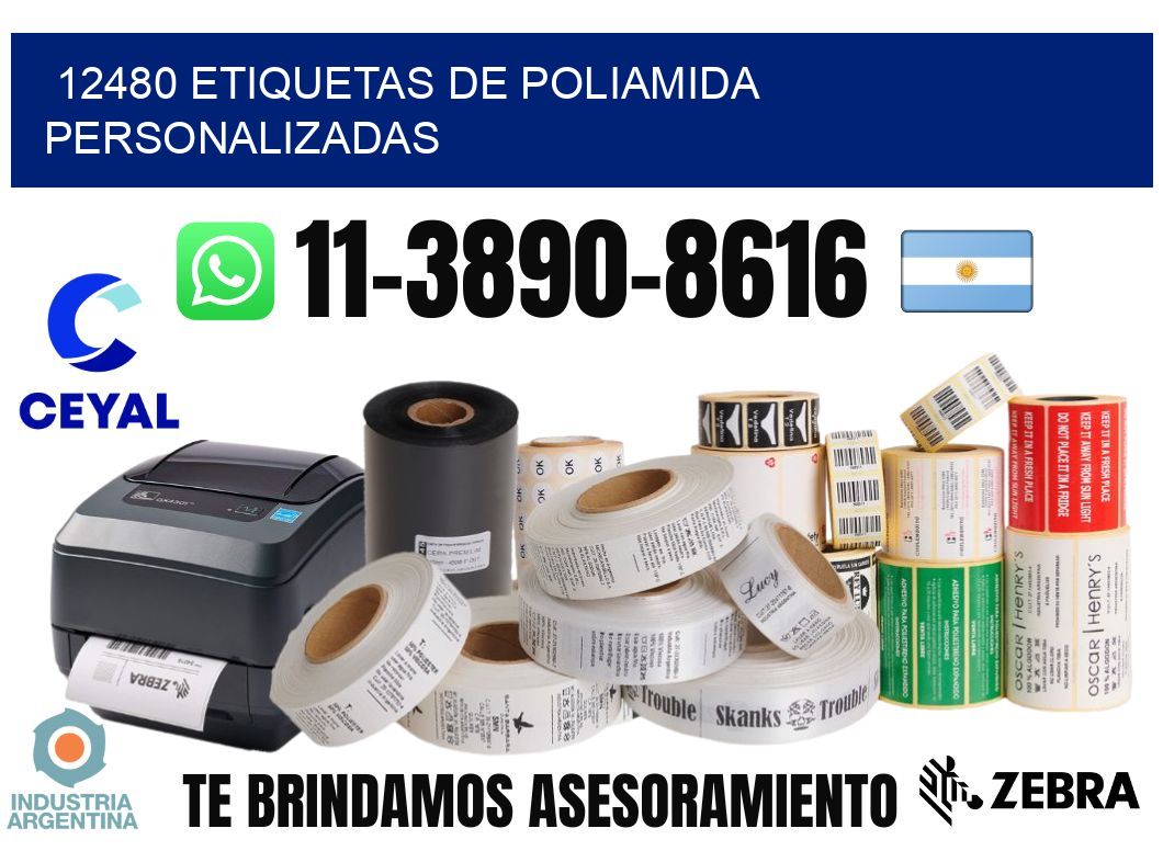12480 Etiquetas de poliamida personalizadas