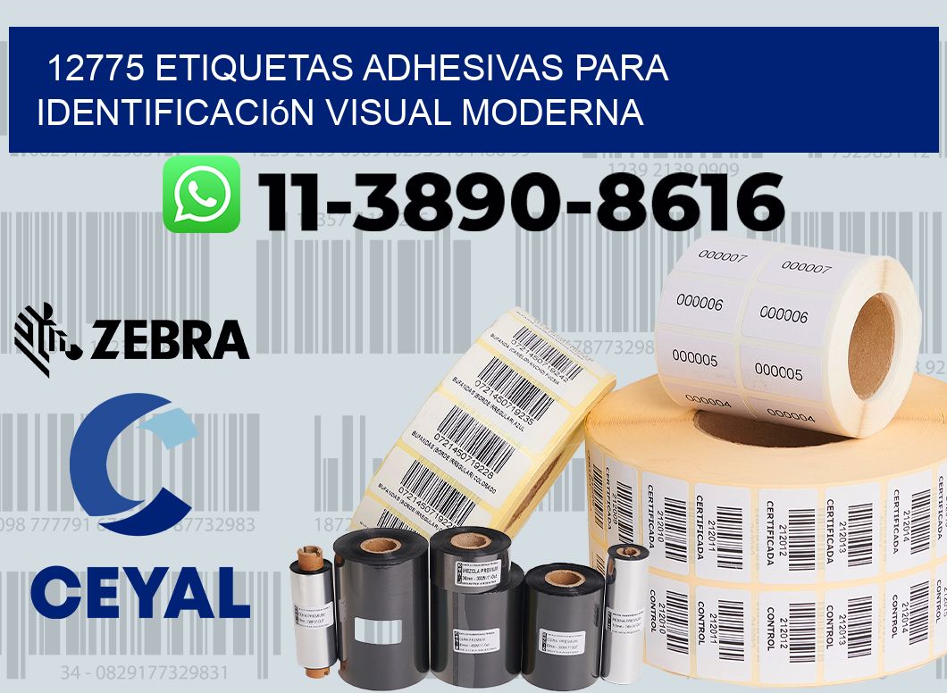 12775 Etiquetas adhesivas para identificación visual moderna