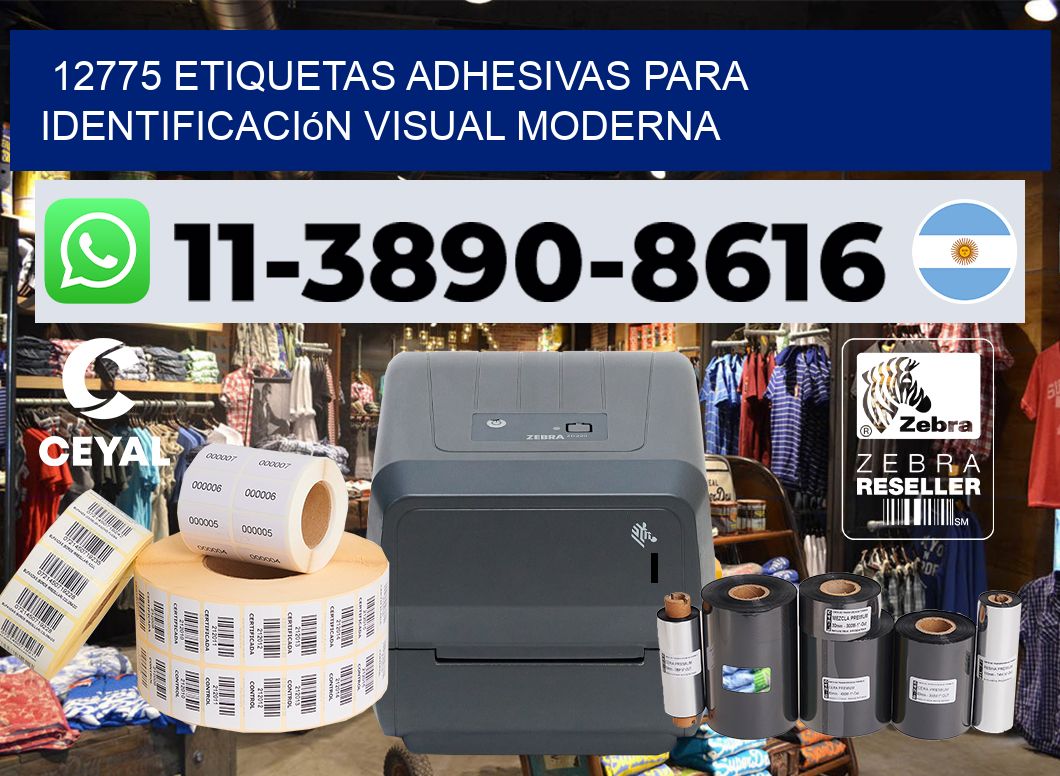 12775 Etiquetas adhesivas para identificación visual moderna