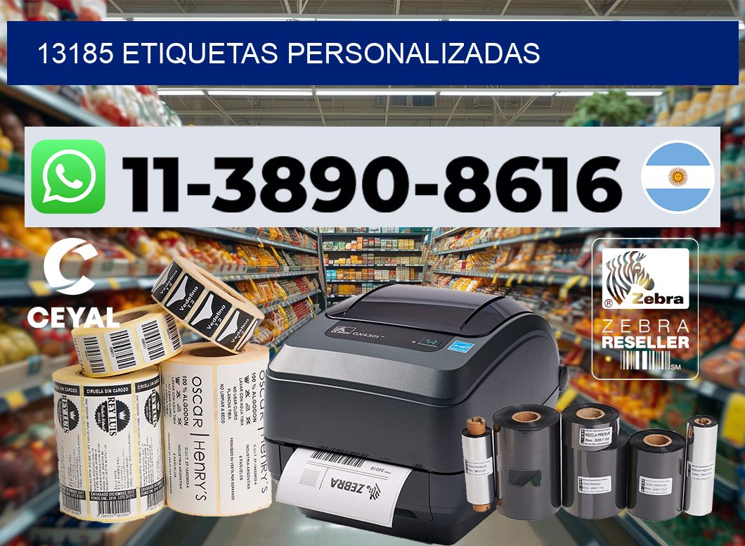 13185 etiquetas personalizadas