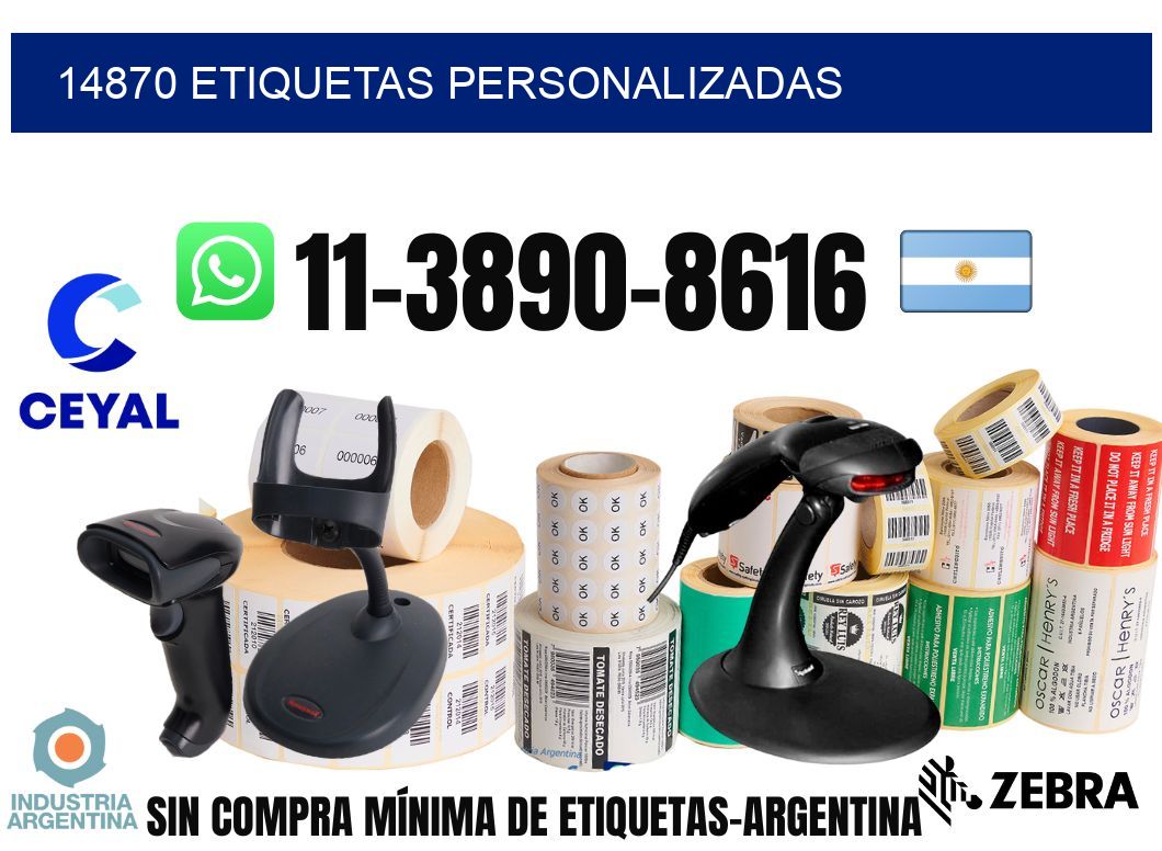 14870 etiquetas personalizadas
