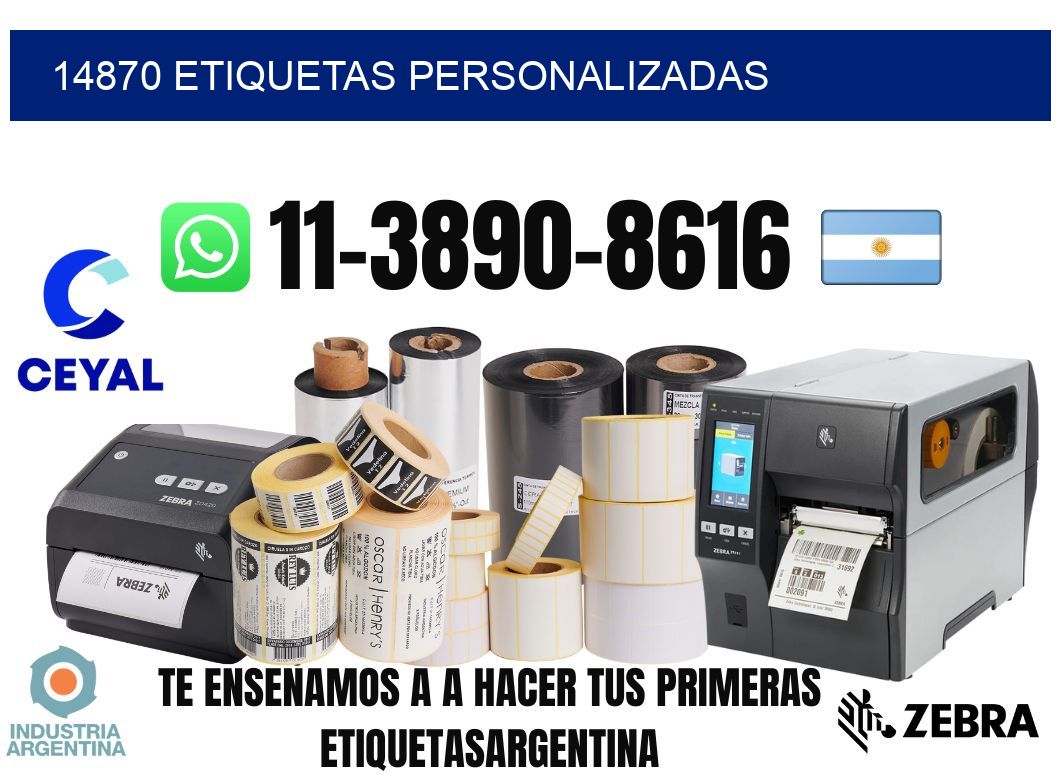 14870 etiquetas personalizadas