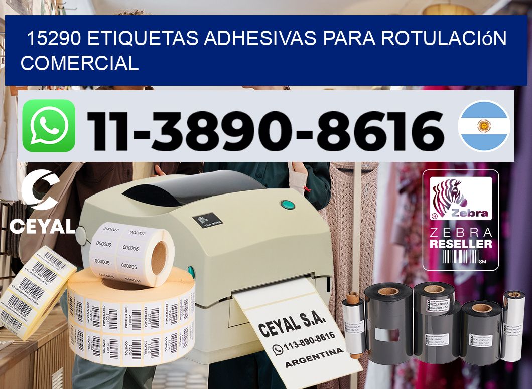 15290 Etiquetas adhesivas para rotulación comercial