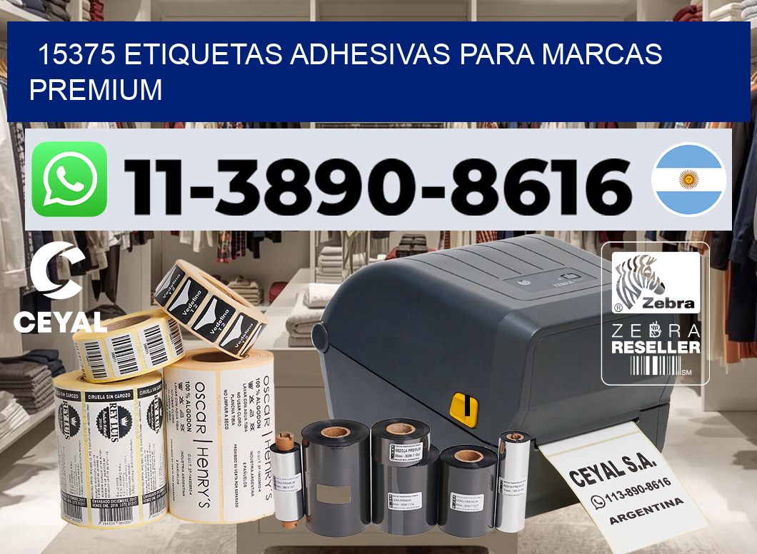 15375 Etiquetas adhesivas para marcas premium