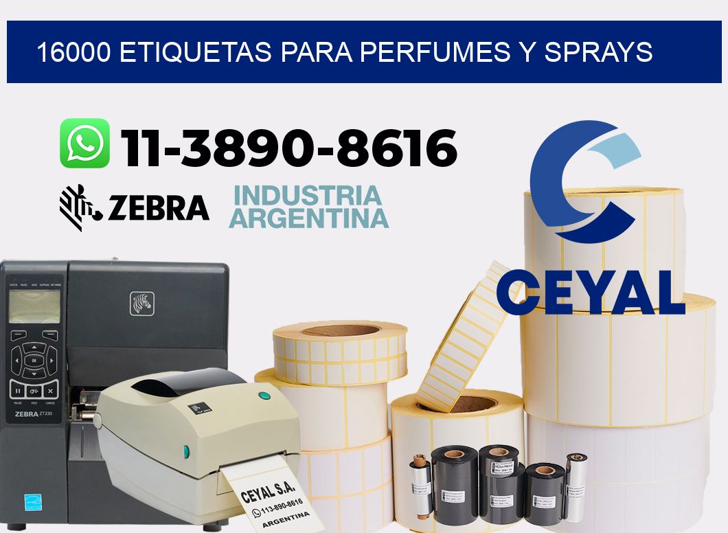 16000 Etiquetas para perfumes y sprays