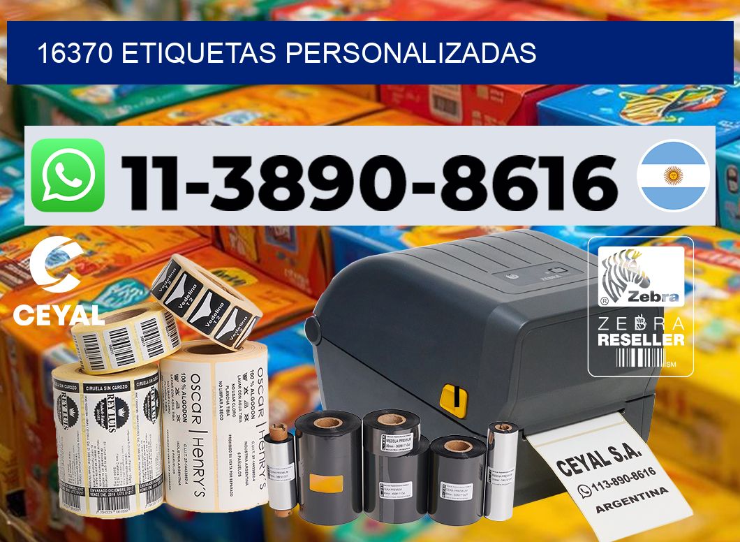 16370 etiquetas personalizadas