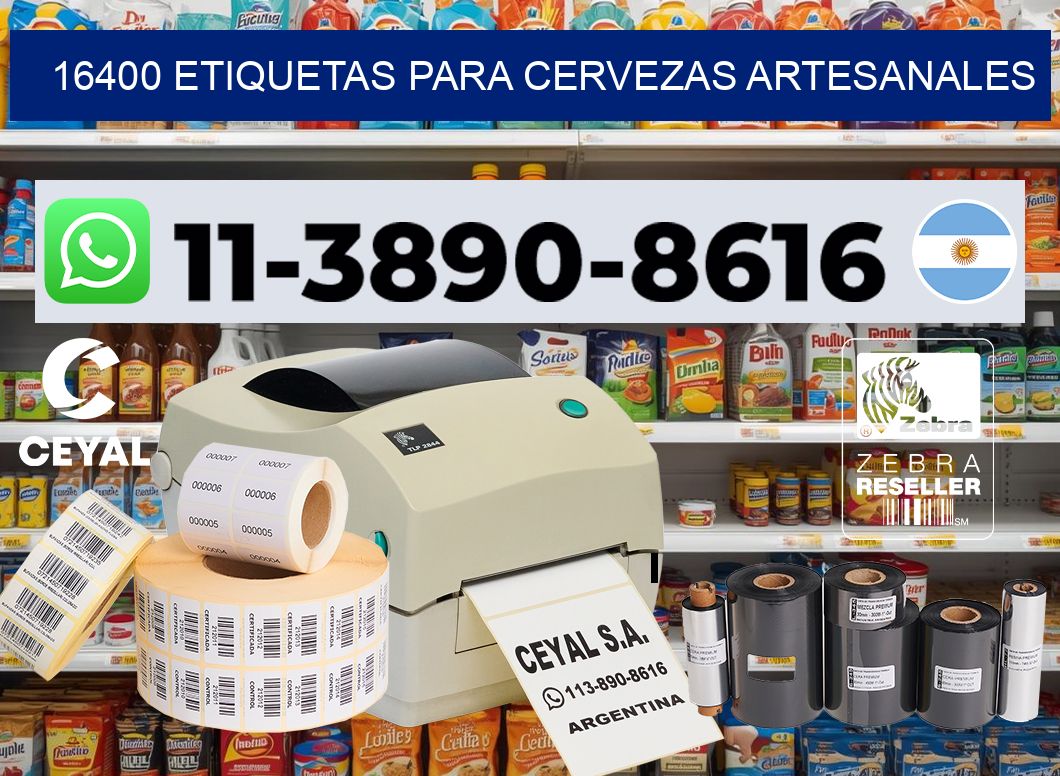 16400 Etiquetas para cervezas artesanales