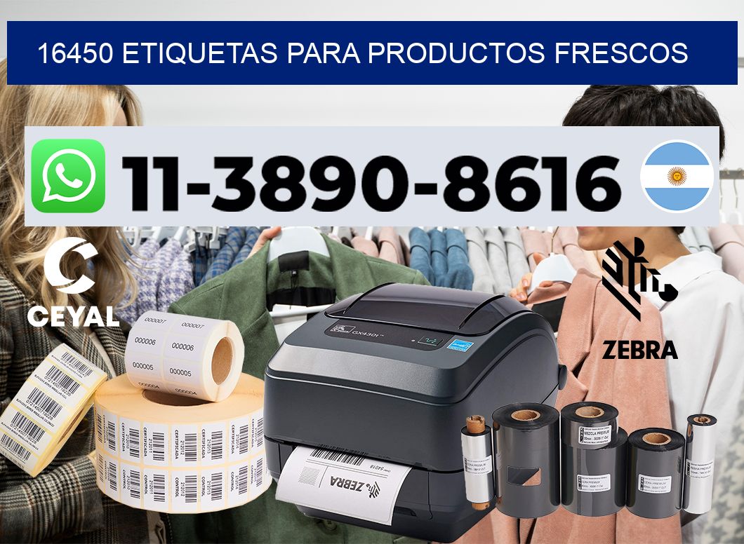 16450 Etiquetas para productos frescos