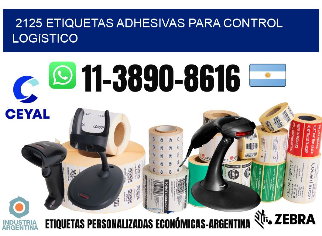 2125 Etiquetas adhesivas para control logístico