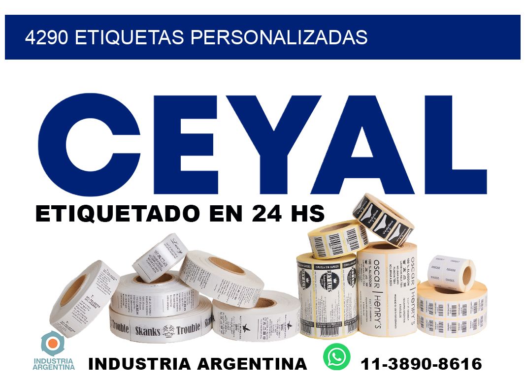 4290 etiquetas personalizadas