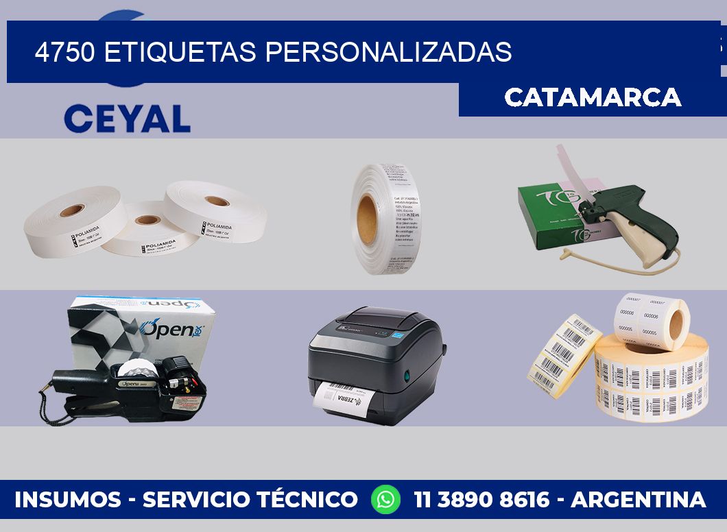 4750 etiquetas personalizadas